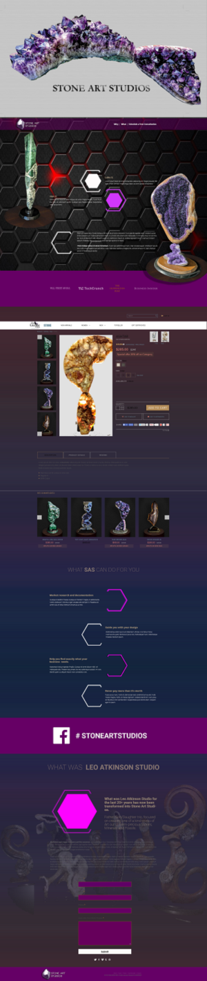 Web Design by Grebowiec Peter for The Geode Guys | Design: #20037309