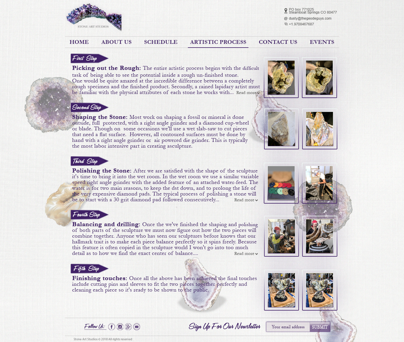 Web Design by HS Designs for The Geode Guys | Design #20074225