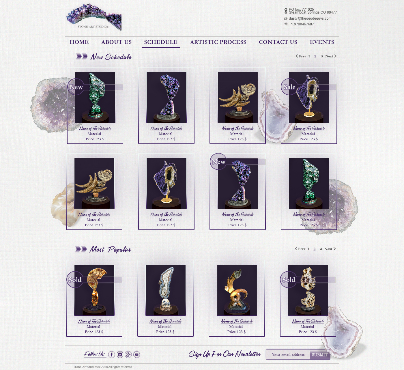 Web Design by HS Designs for The Geode Guys | Design #20074227