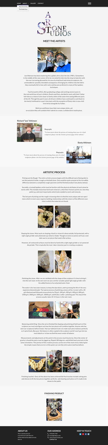 Web Design by Lovella for The Geode Guys | Design #19989858