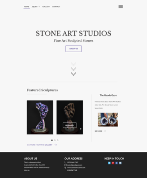 Diseño Web por Lovella para The Geode Guys | Diseño: #19998747