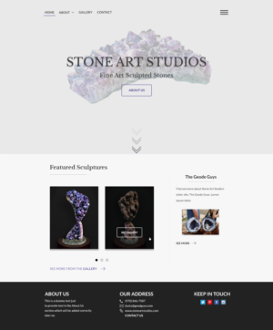 Diseño Web por Lovella para The Geode Guys | Diseño: #19998748