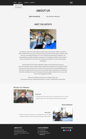 Diseño Web por Lovella para The Geode Guys | Diseño: #20010901