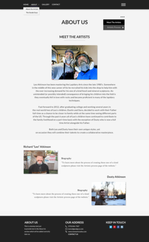 Diseño Web por Lovella para The Geode Guys | Diseño: #20010902