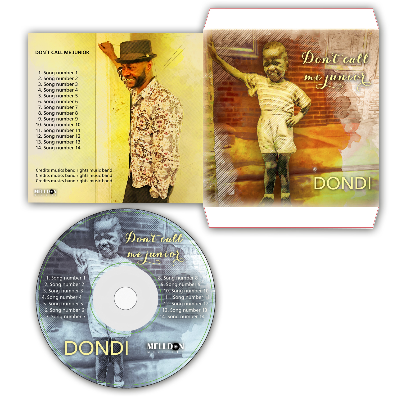 CD Cover Design by Wally_F for Melldon Music | Design #18888177