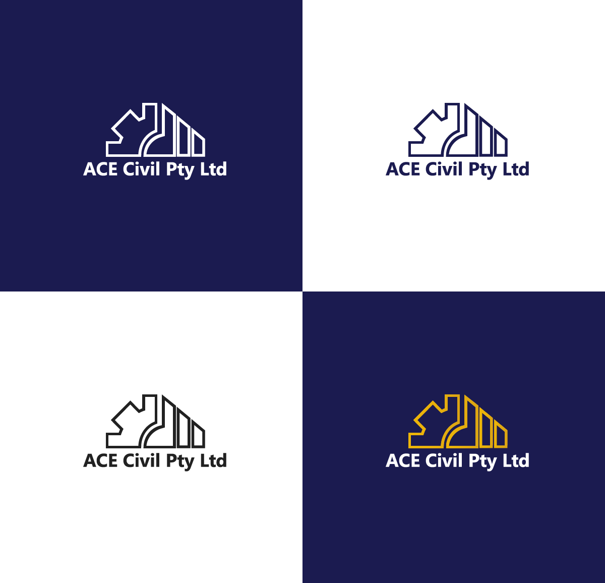 Logo Design by sadiqdesignerr 2 for ACE Civil Pty Ltd | Design #20584692