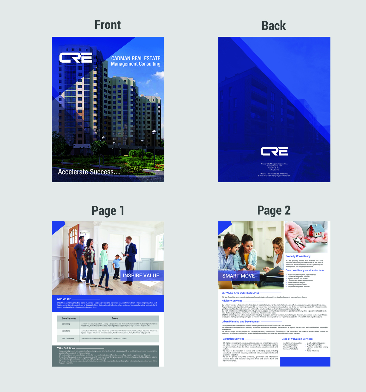 Brochure Design by debdesign for Cadman Real Estate Management Consulting | Design #18906911