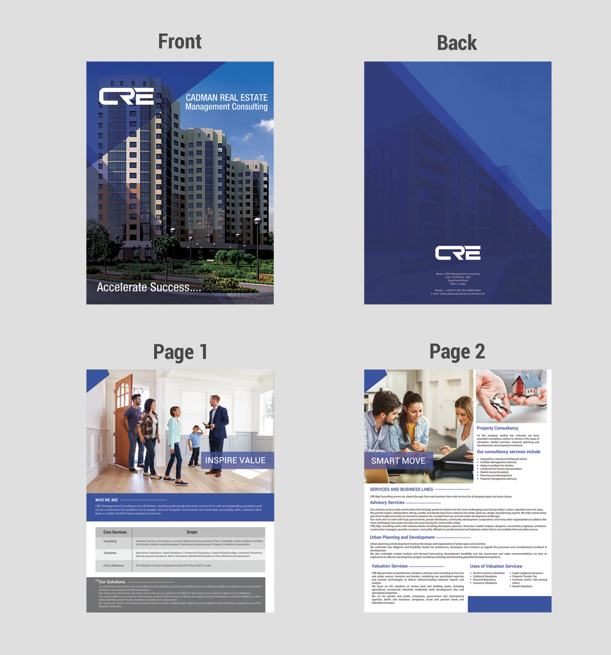 Design de Brochure par debdesign pour Cadman Real Estate Management Consulting | Design #18907017