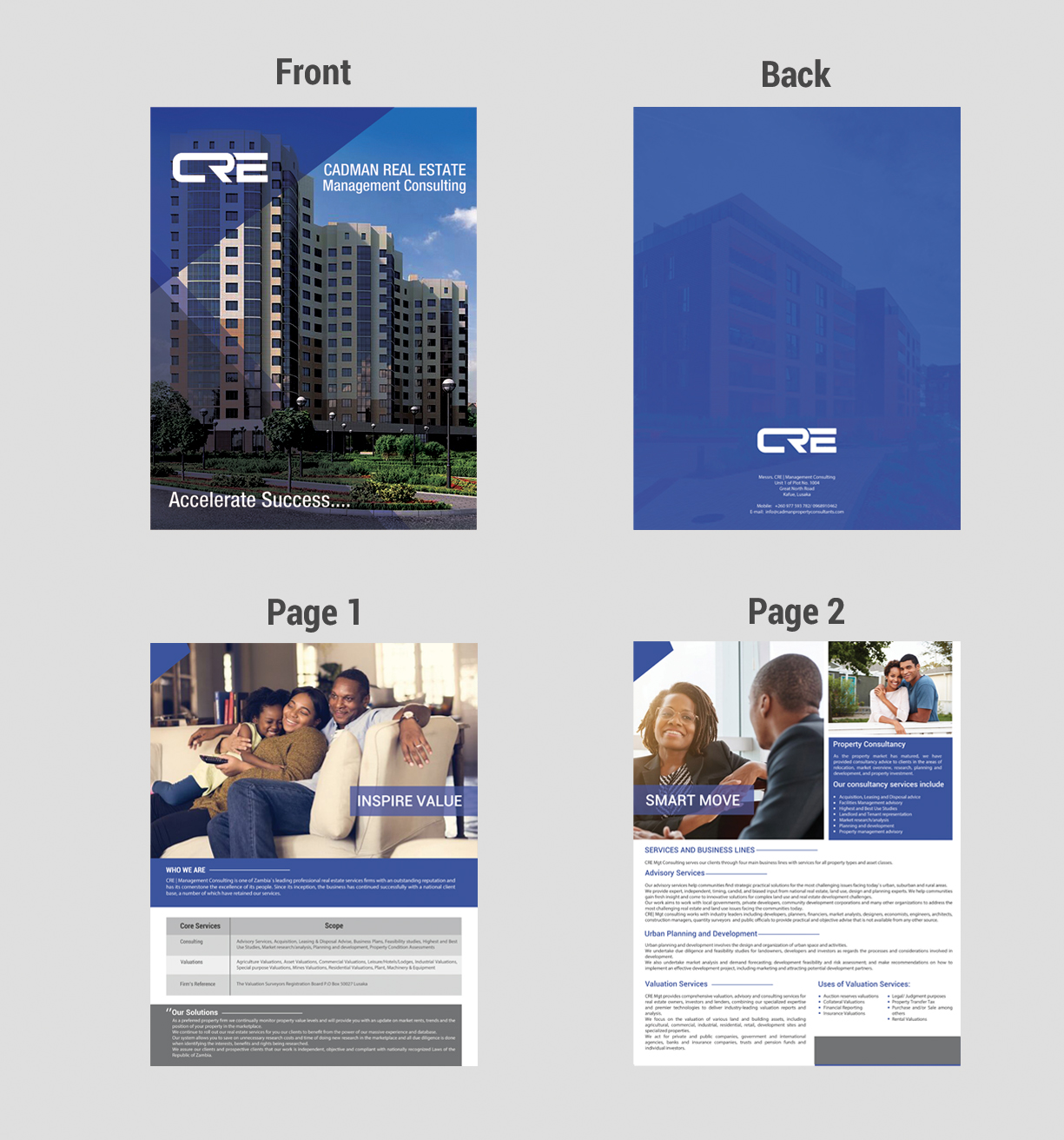 Brochure Design by debdesign for Cadman Real Estate Management Consulting | Design #18913305