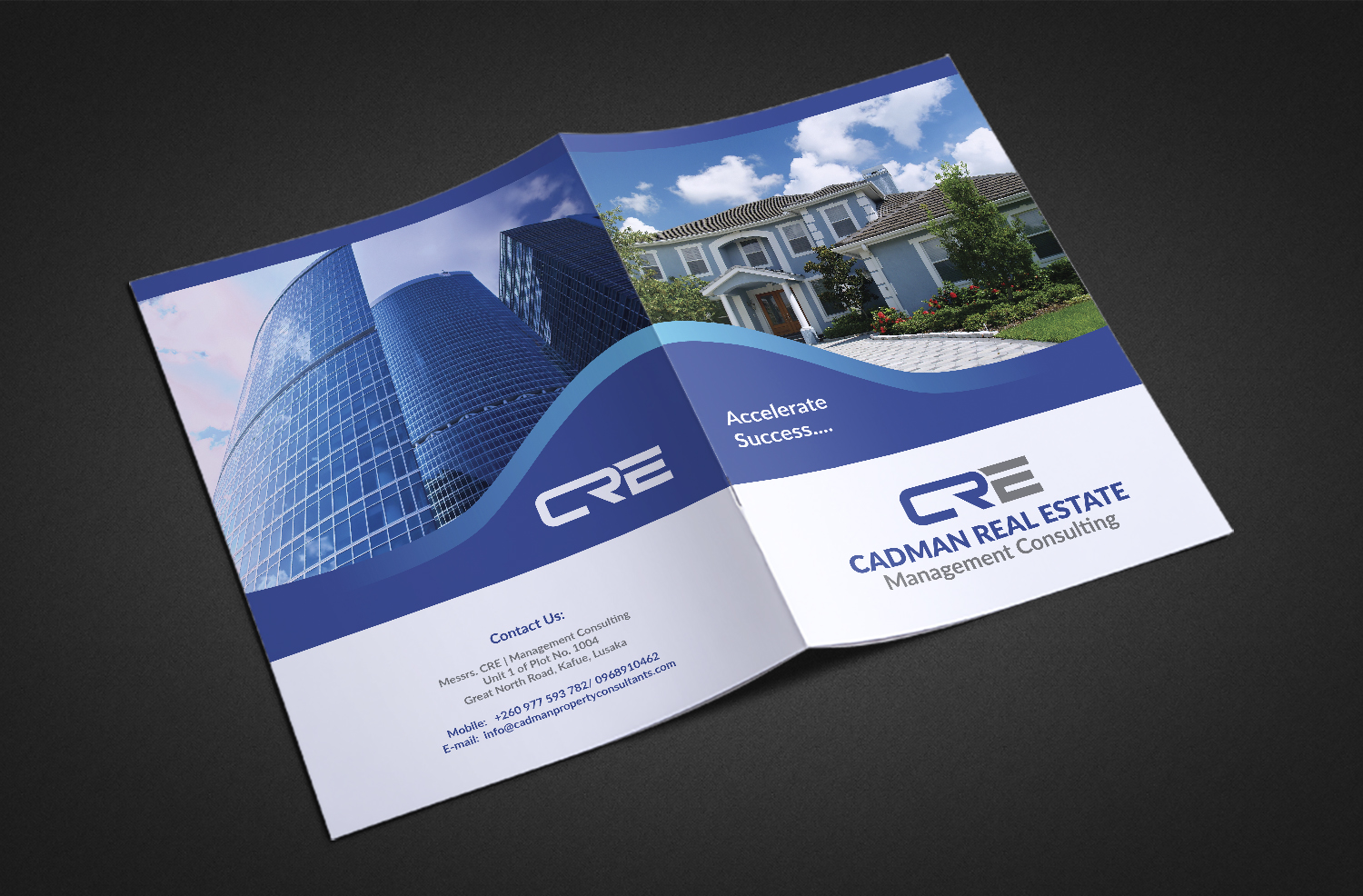 Brochure Design by Deziners Zone for Cadman Real Estate Management Consulting | Design #18894976