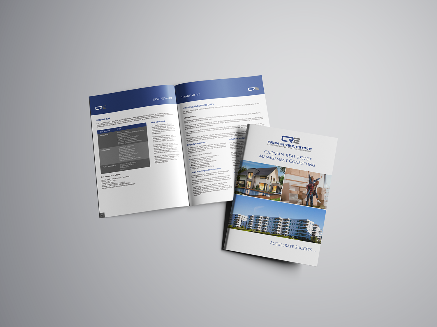 Brochure Design by barinix for Cadman Real Estate Management Consulting | Design #18889855