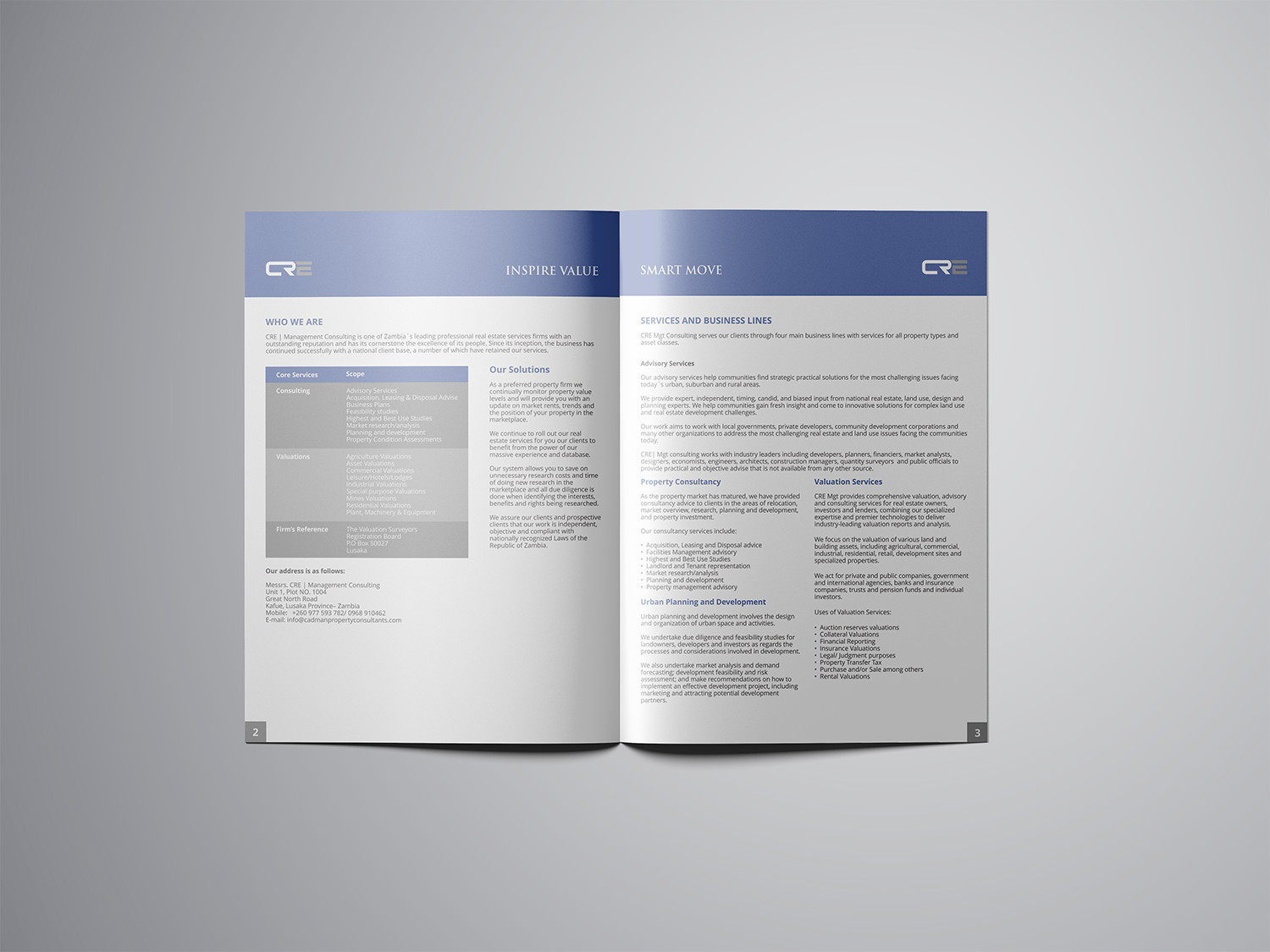 Brochure Design by barinix for Cadman Real Estate Management Consulting | Design #18889857