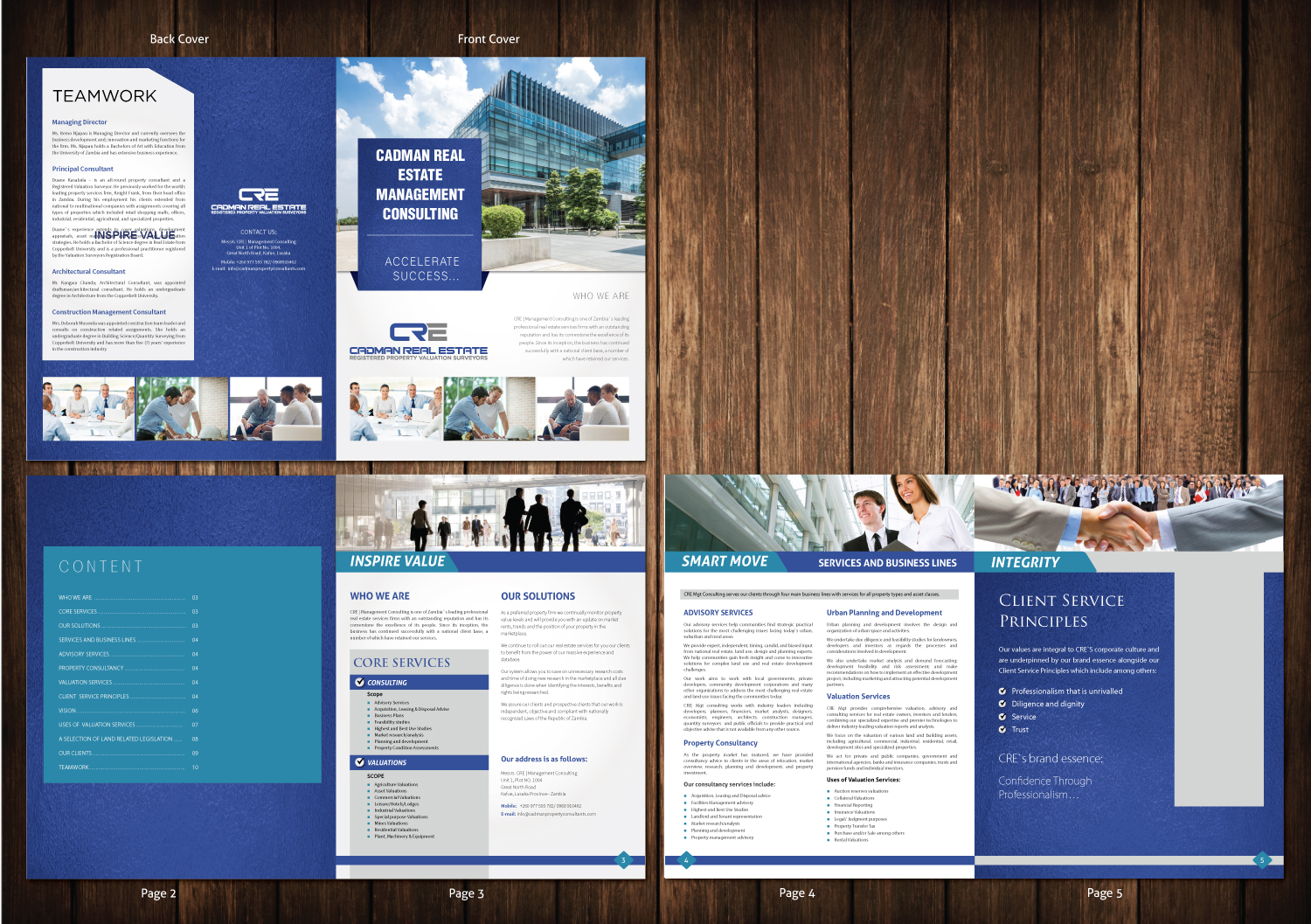 Brochure Design by meet007 for Cadman Real Estate Management Consulting | Design #18911785