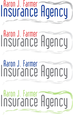 Logo Design by spirals for Aaron J. Farmer Insurance Agency, Inc. | Design #50566