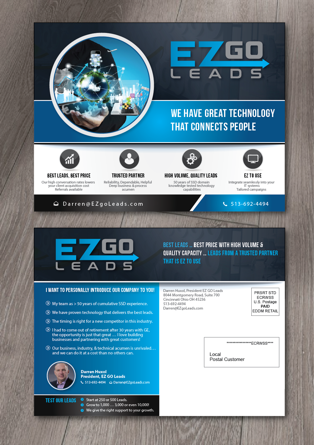 Design de Flyer par alex989 pour EZ GO LEADS | Design #18931473