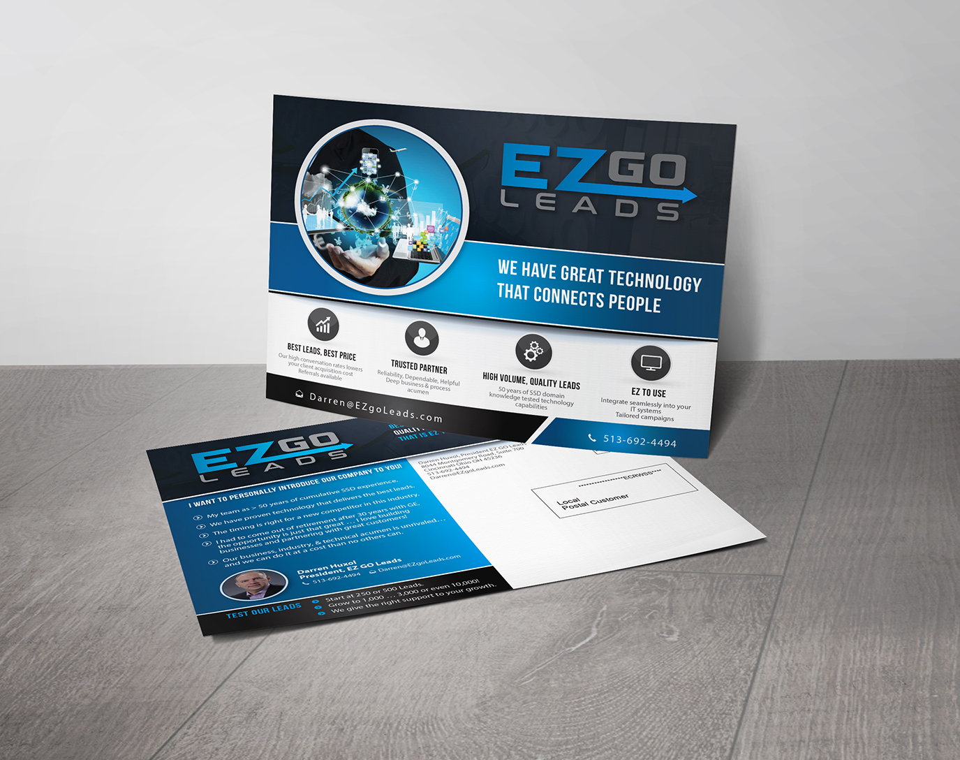 Flyer Design by alex989 for EZ GO LEADS | Design #18931496