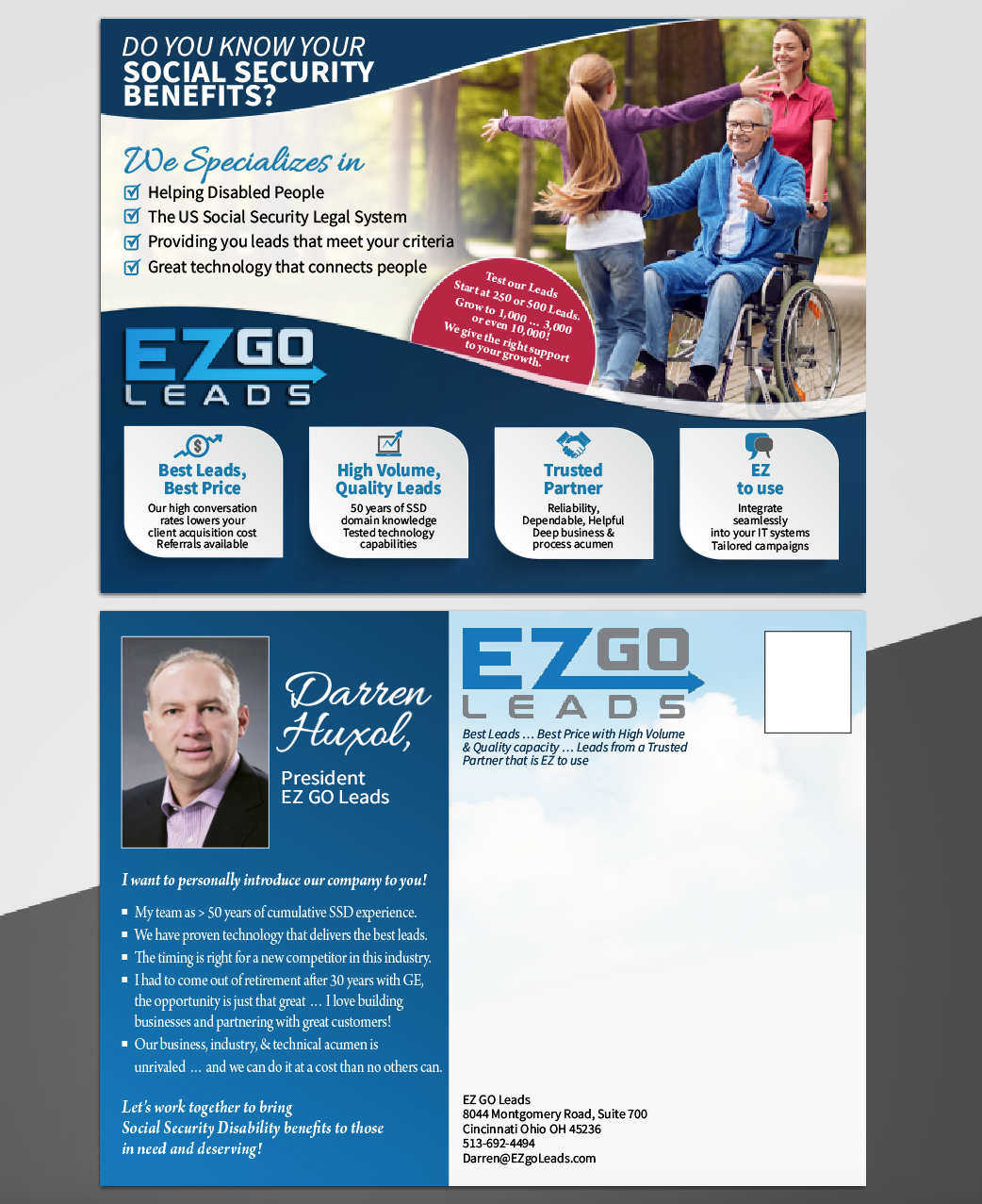 Diseño de Flyer por aneela para EZ GO LEADS | Diseño #19023018
