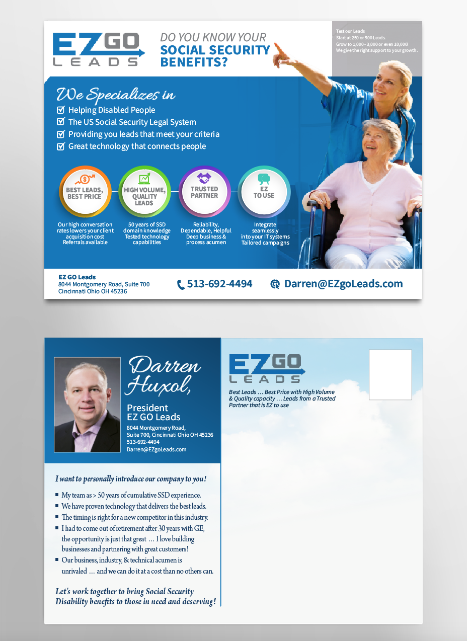 Diseño de Flyer por aneela para EZ GO LEADS | Diseño #19029279