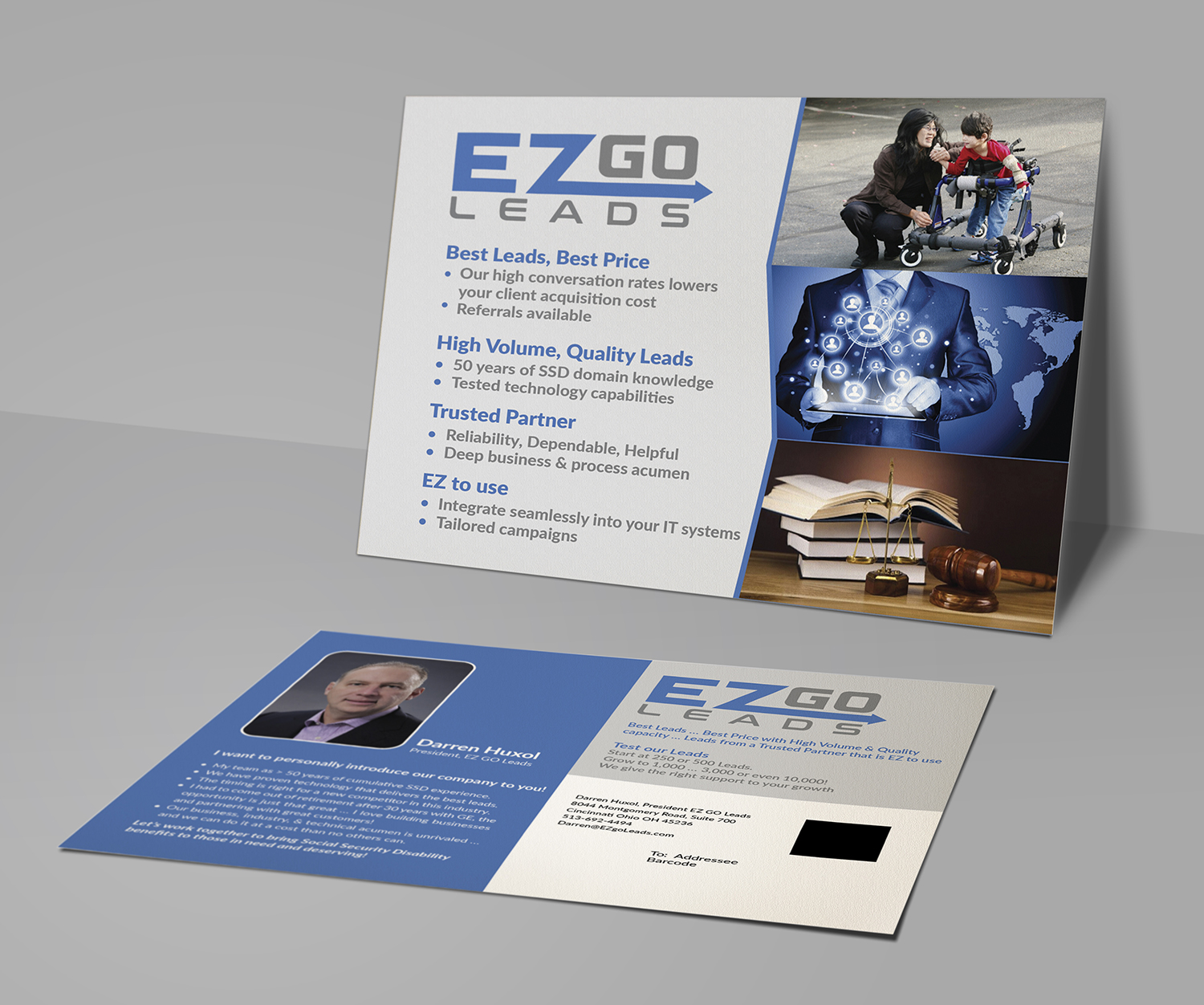 Flyer Design by Deziners Zone for EZ GO LEADS | Design #18924686