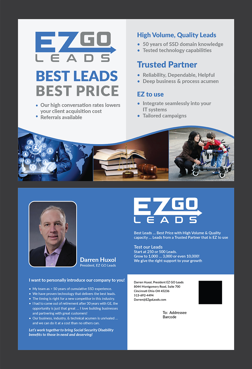 Flyer Design by Deziners Zone for EZ GO LEADS | Design #18924688