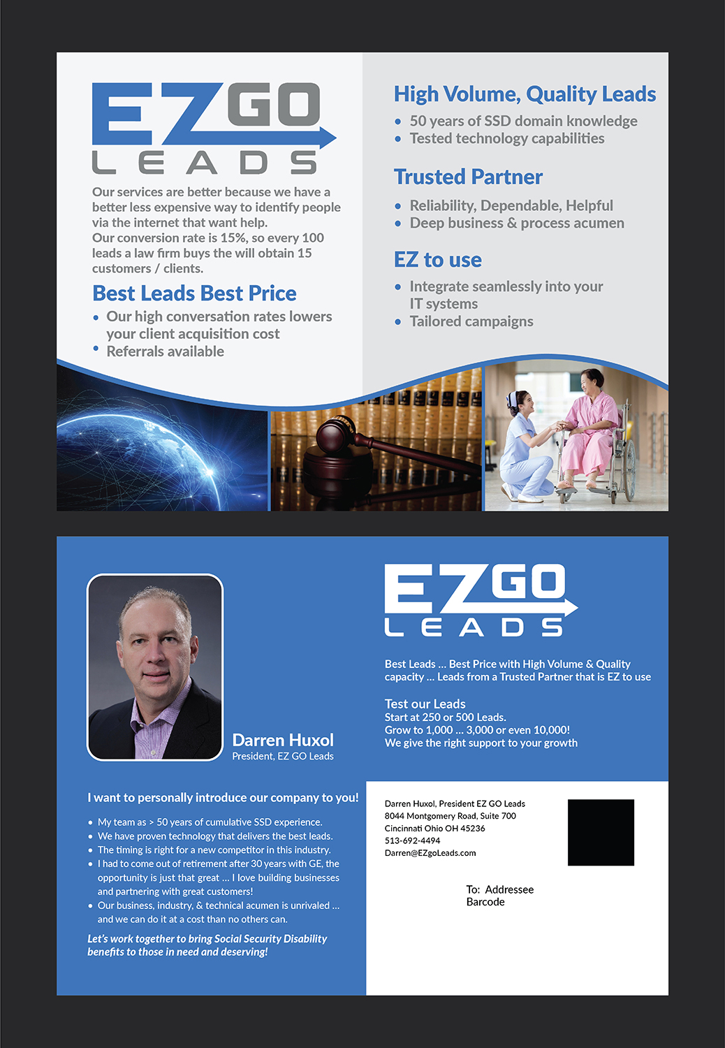 Flyer Design by Deziners Zone for EZ GO LEADS | Design #18971925