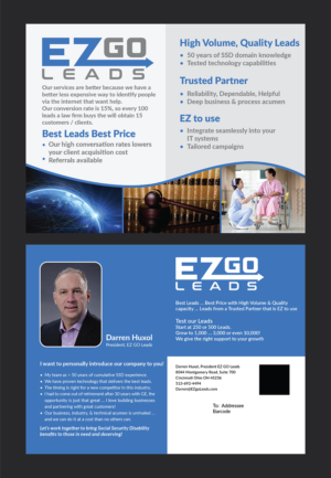 Flyer Design by Deziners Zone for EZ GO LEADS | Design: #18971925
