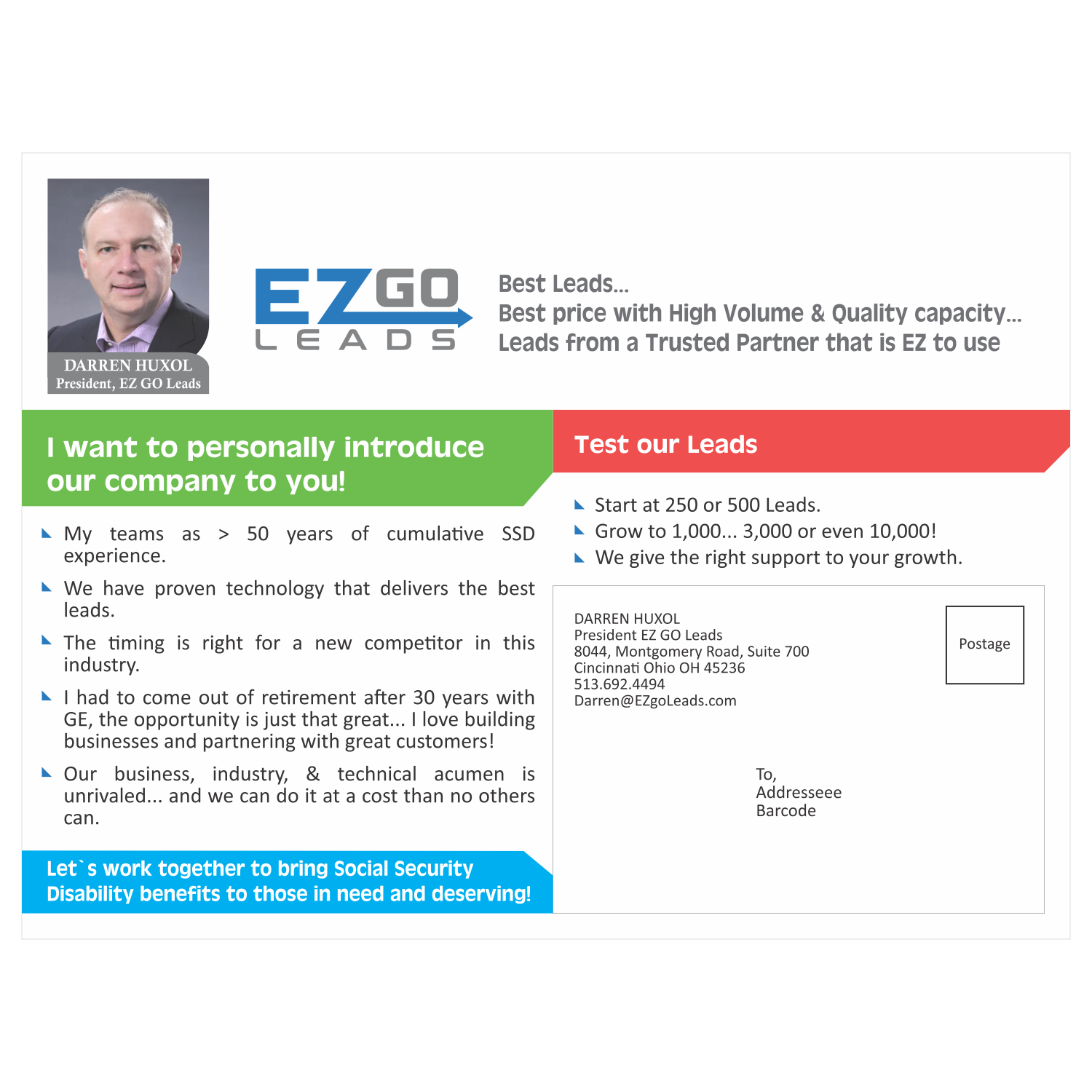 Design de Flyer par dvtank1987 pour EZ GO LEADS | Design #18993415