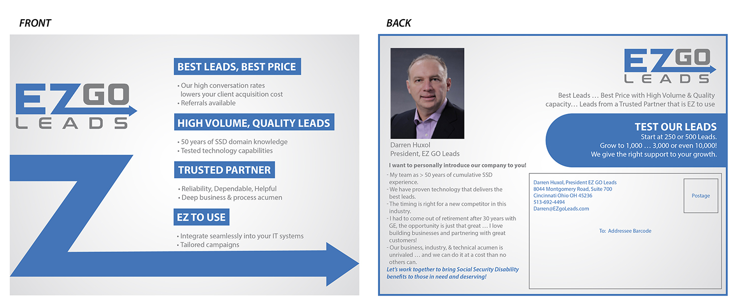 Flyer Design by Randesign for EZ GO LEADS | Design #19020363