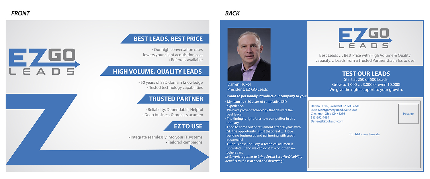 Flyer Design by Randesign for EZ GO LEADS | Design #19025801