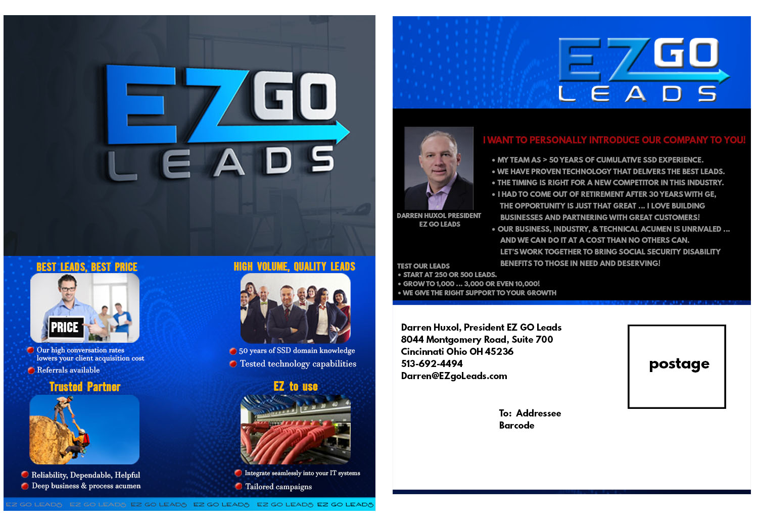 Flyer Design by creative gravity for EZ GO LEADS | Design #18993028