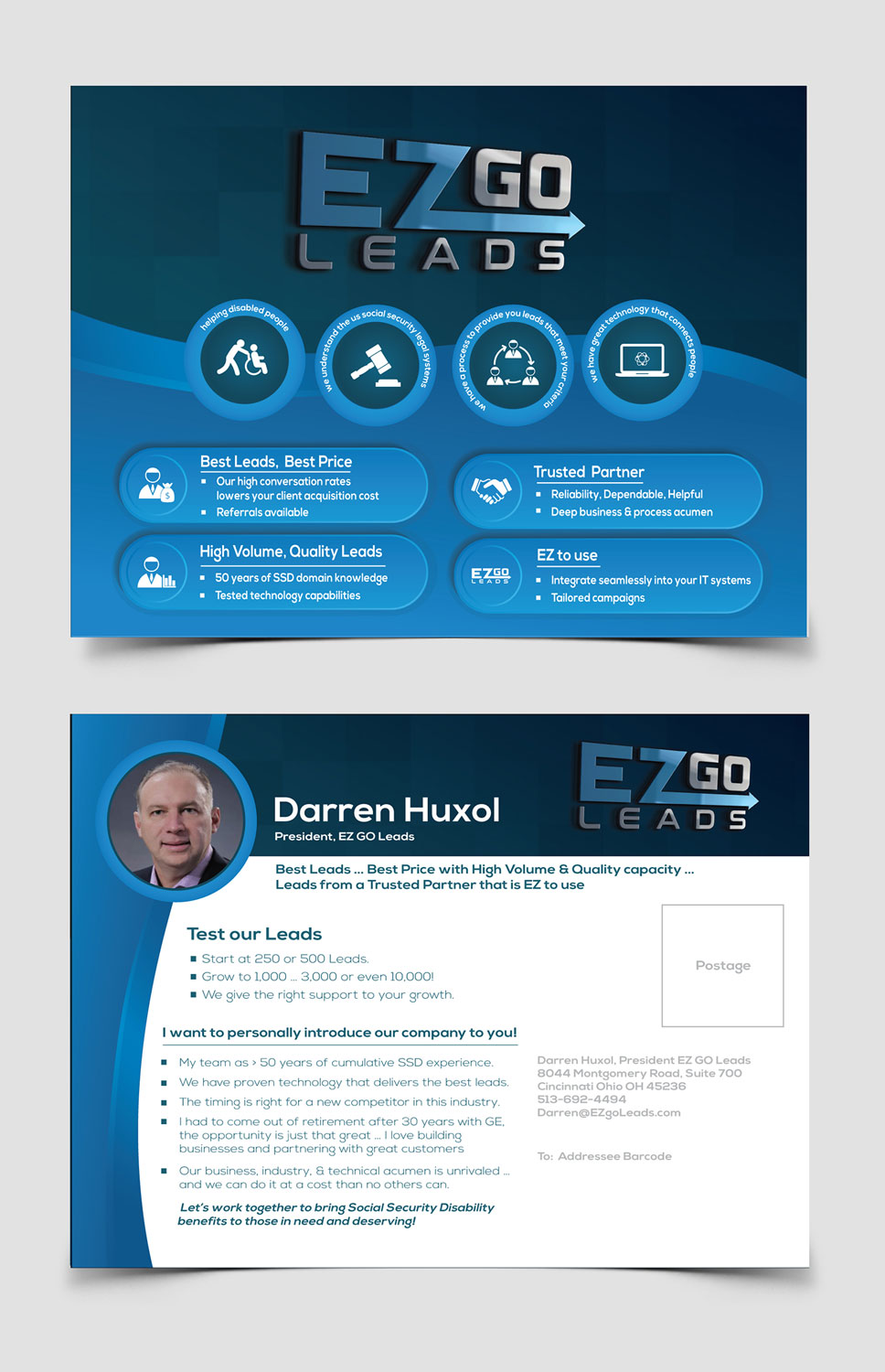 Flyer-Design von vcreatived für EZ GO LEADS | Design #19024708