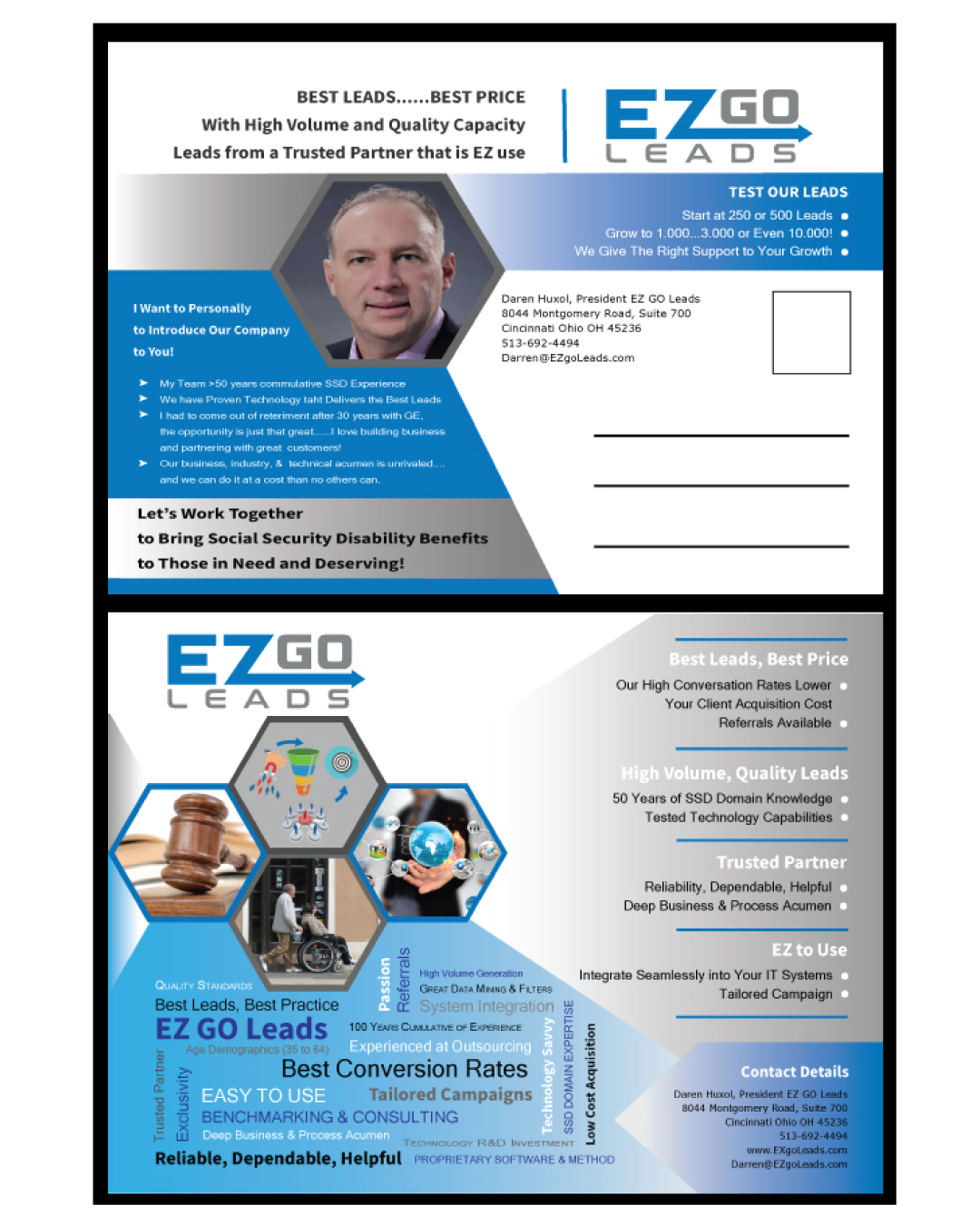 Flyer Design by LilisSulistyowati  for EZ GO LEADS | Design #19003252