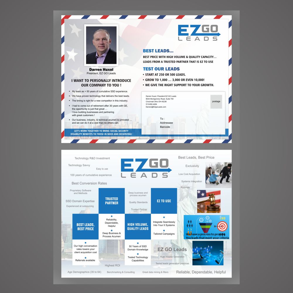 Flyer Design by ANDRIA 3 for EZ GO LEADS | Design #18925911