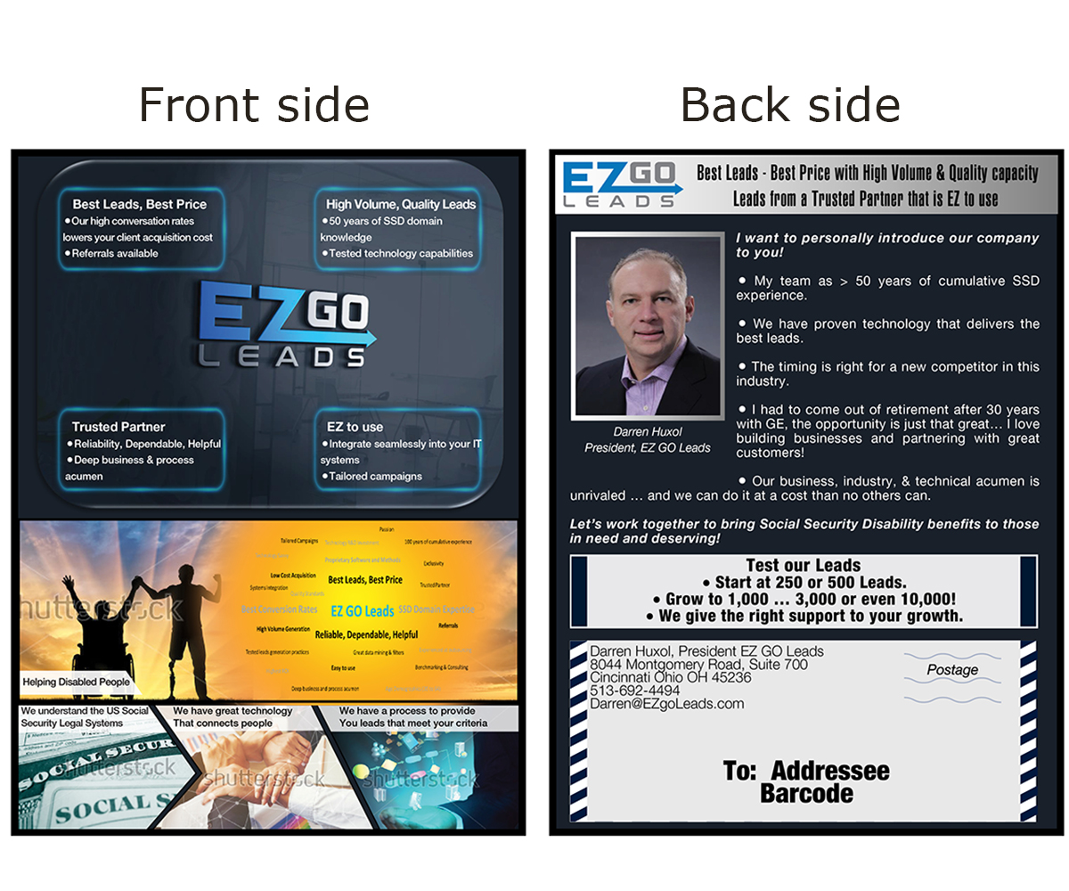 Flyer Design by Trucy27 for EZ GO LEADS | Design #18923549