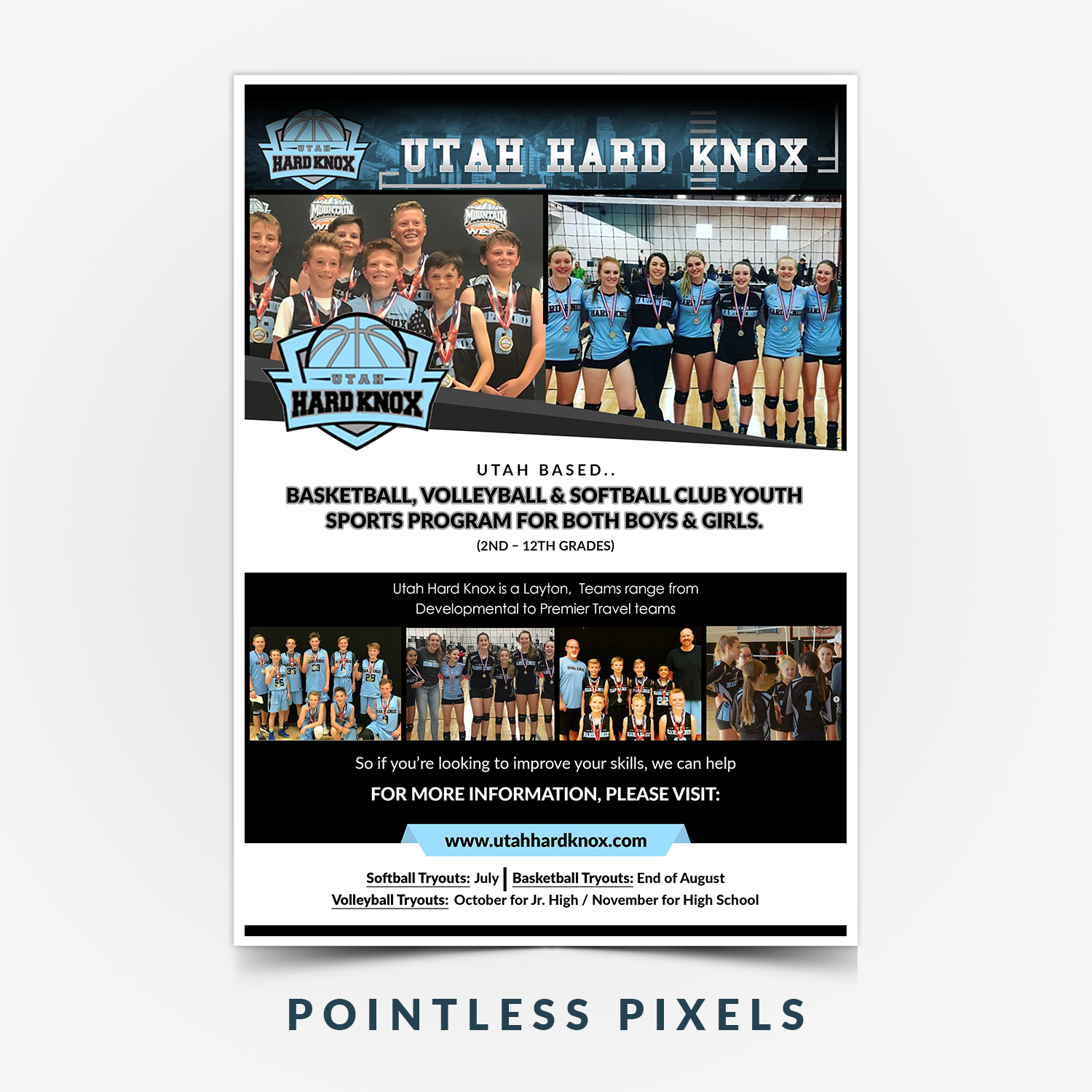 Flyer Design by Pointless Pixels India for Utah Hard Knox | Design #18870943