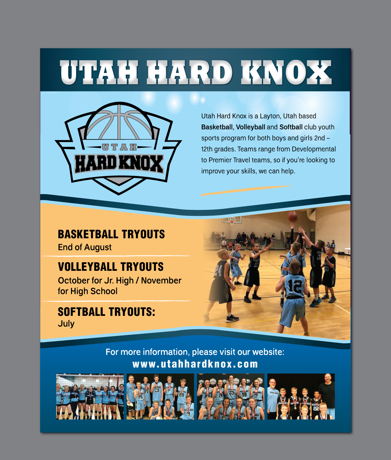 Flyer Design by meet007 for Utah Hard Knox | Design #18872709