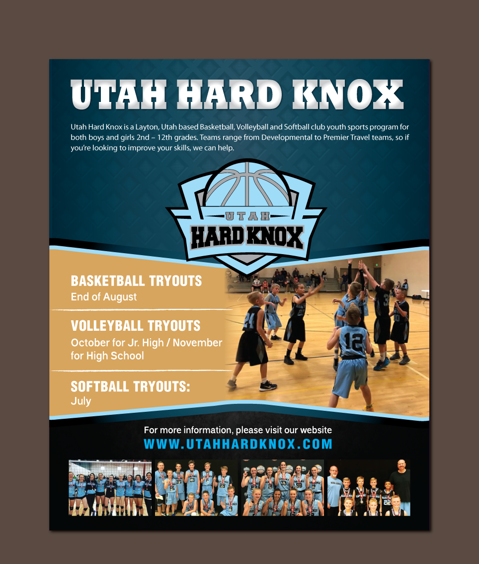Flyer Design by meet007 for Utah Hard Knox | Design #18872846