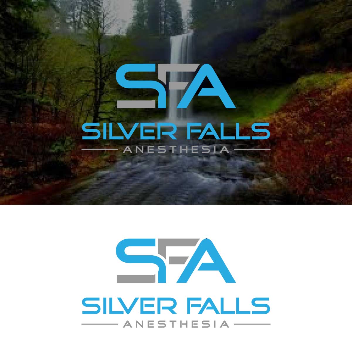 Logo Design by (&) .. for Silver Falls Anesthesia | Design #18878599