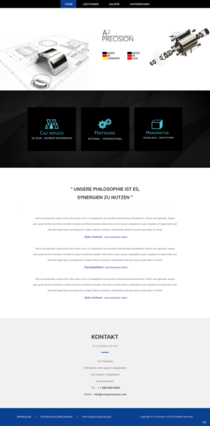 Web Design by pb for A2PRECISION GmbH, St.-Gangolf-Str. 2, 85139 Wettstetten | Design: #19266262