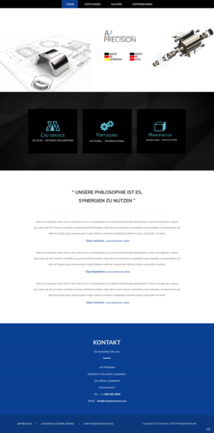 Web Design by pb for A2PRECISION GmbH, St.-Gangolf-Str. 2, 85139 Wettstetten | Design: #19266268