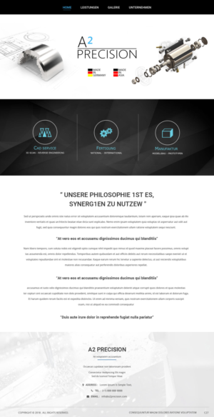 Web-Design von pb für A2PRECISION GmbH, St.-Gangolf-Str. 2, 85139 Wettstetten | Design: #19266270