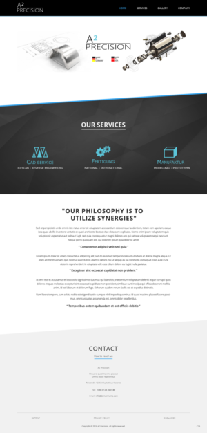 Web-Design von pb für A2PRECISION GmbH, St.-Gangolf-Str. 2, 85139 Wettstetten | Design: #19266272