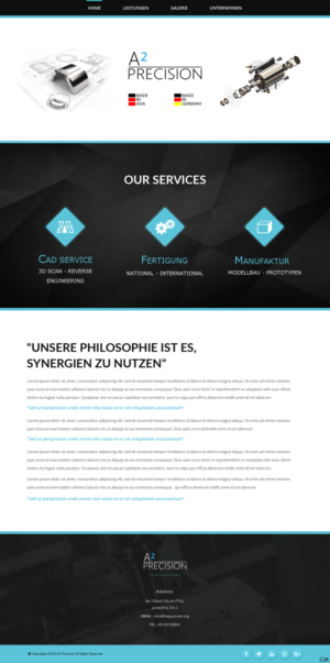 Web-Design von pb für A2PRECISION GmbH, St.-Gangolf-Str. 2, 85139 Wettstetten | Design: #19266273