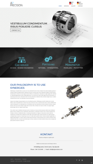 Web-Design von pb für A2PRECISION GmbH, St.-Gangolf-Str. 2, 85139 Wettstetten | Design: #19266279