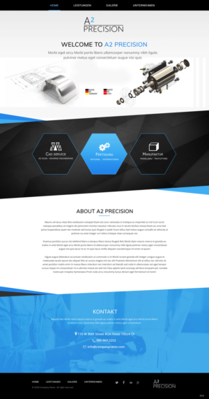 Web-Design von pb für A2PRECISION GmbH, St.-Gangolf-Str. 2, 85139 Wettstetten | Design: #19266280