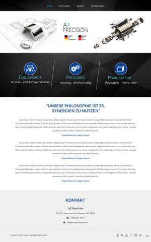 Web Design by pb for A2PRECISION GmbH, St.-Gangolf-Str. 2, 85139 Wettstetten | Design: #19266282
