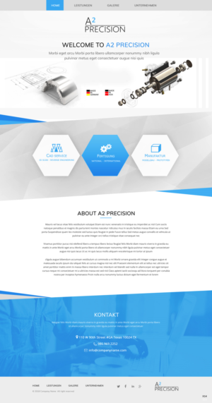 Web-Design von pb für A2PRECISION GmbH, St.-Gangolf-Str. 2, 85139 Wettstetten | Design: #19286865