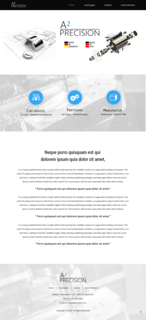Web-Design von pb für A2PRECISION GmbH, St.-Gangolf-Str. 2, 85139 Wettstetten | Design: #19295528