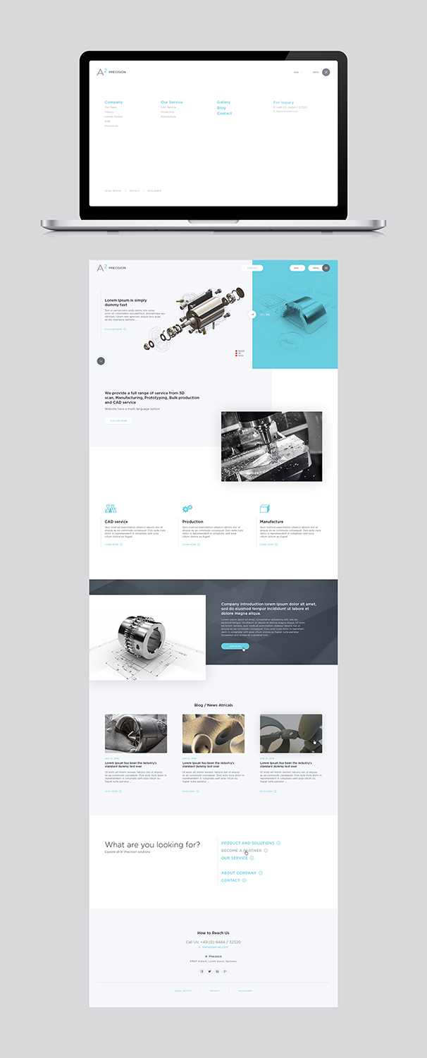 Web Design by Ved Web Services for A2PRECISION GmbH, St.-Gangolf-Str. 2, 85139 Wettstetten | Design #19265652