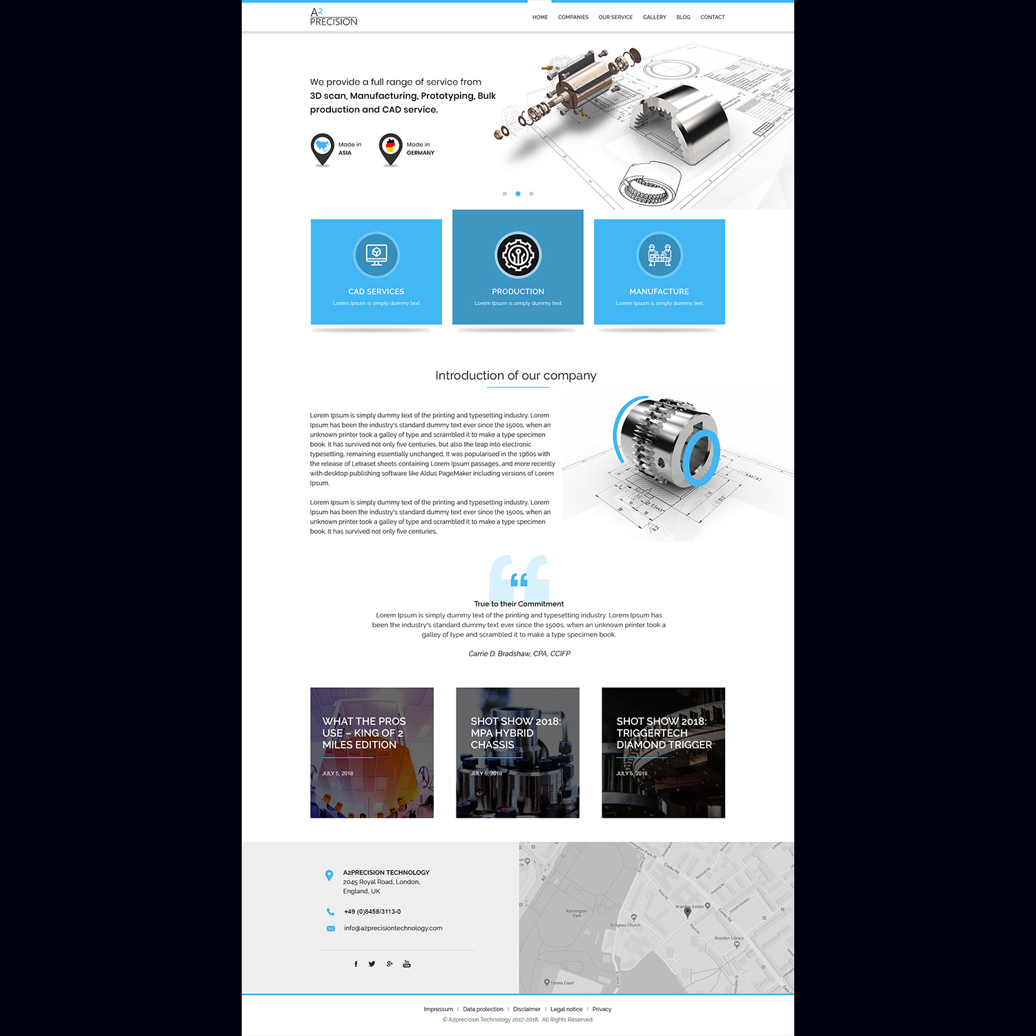 Web Design par Ananya Roy pour A2PRECISION GmbH, St.-Gangolf-Str. 2, 85139 Wettstetten | Design : #19295902